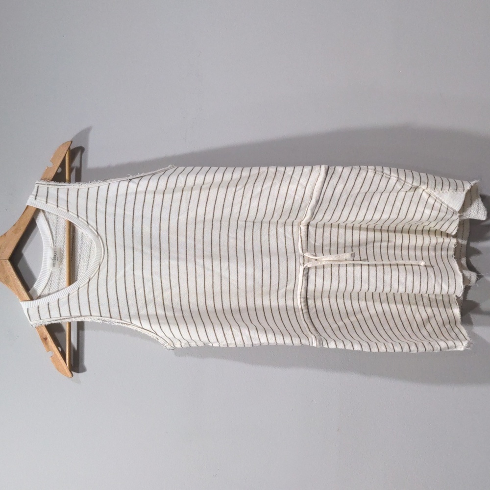 Sundays Womens Ivory Striped Sleeveless Dress Anthropologie Brand Size Small EUC